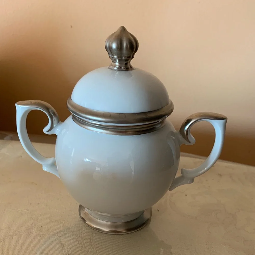 Weimar porcelain sugar bowl new